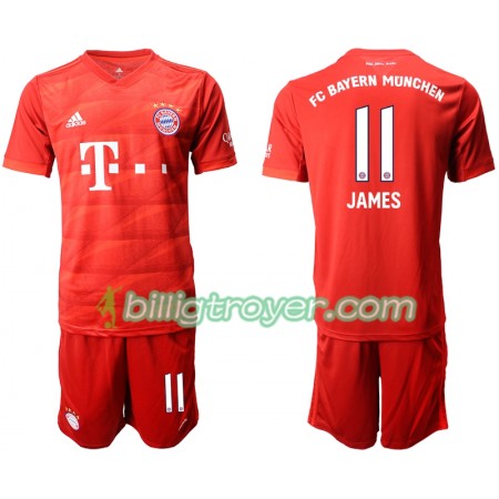 Billige Fotballdrakter FC Bayern München JAMES 11 Barn Hjemmedraktsett 2019/20 Kortermet